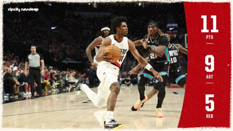 Scoot Henderson Returns With 11 Points, 9 Assists February 6, 2026 Portland Trail Blazers