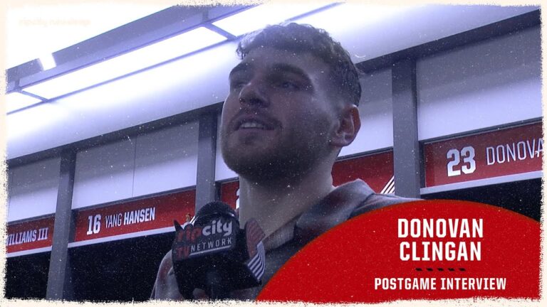 Donovan Clingan Discusses 13-Point, 17-Rebound Night Trail Blazers vs Grizzlies February 6, 2026