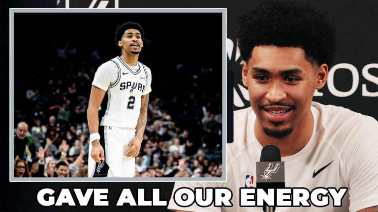 Dylan Harper on Team Giving it Their All and Pouring Energy Tonight