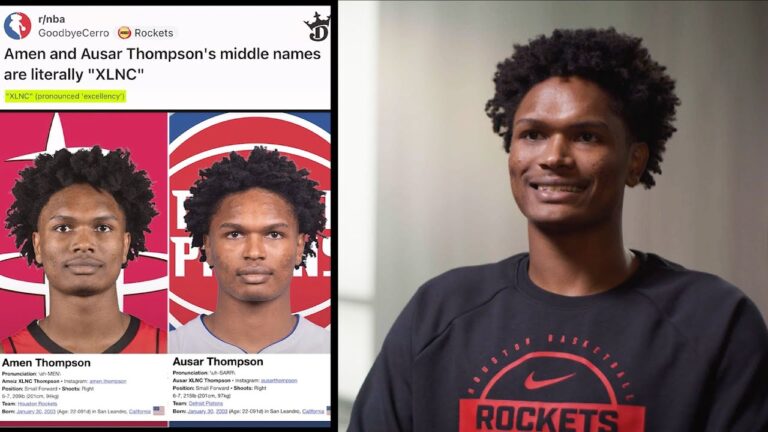 An Inside Look at Rockets Rising Star Amen Thompson