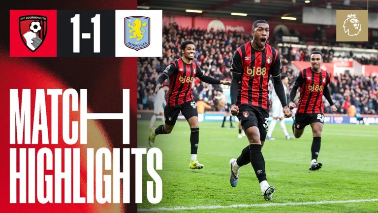 Rayan scores first Premier League goal on his full debut AFC Bournemouth 1-1 Aston Villa
