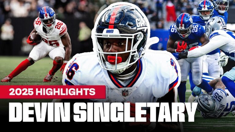 Devin Singletary Top 2025 Season Highlights New York Giants