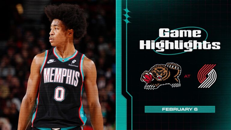 Memphis Grizzlies Highlights vs. Portland Trail Blazers