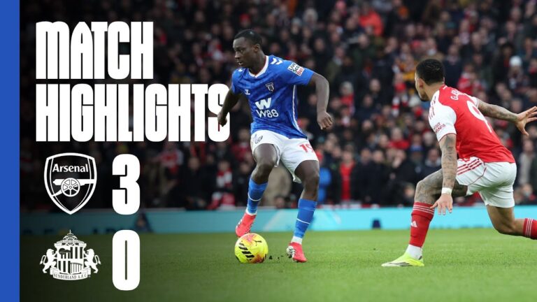 Defeat at the Emirates Stadium Arsenal 3 – 0 Sunderland AFC Premier League Highlights