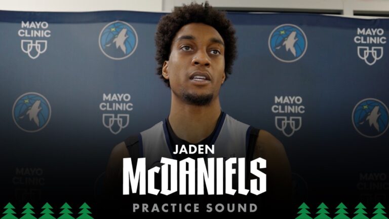 Im Just Ready To Get On The Floor With Him. Jaden McDaniels Practice Sound 02.07.26