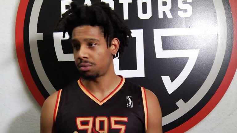 AJ Hoggard Post Game vs. Grand Rapids Gold February 7, 2026
