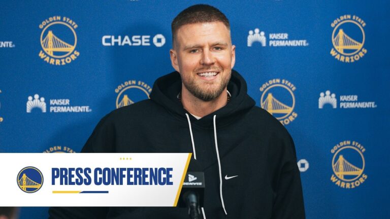 Kristaps Porzingis’ First Press Conference with the Golden State Warriors
