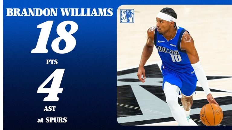 Brandon Williams (18 Points) at San Antonio Spurs February 7, 2026