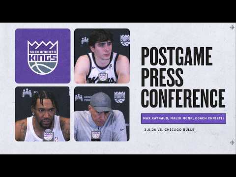 Maxime Raynaud, Malik Monk & Coach Christie Postgame Interviews 3.8.2026