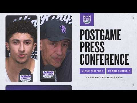 Nique Clifford & Coach Christie Postgame Interviews 3.1.26