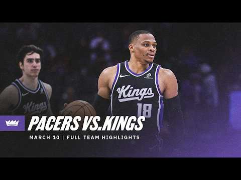 Kings Defeat the Pacers! Full Team Highlights 3.10.26