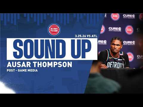 Post-Game Press Conference: Ausar Thompson Pistons vs. Hawks  03.25.26