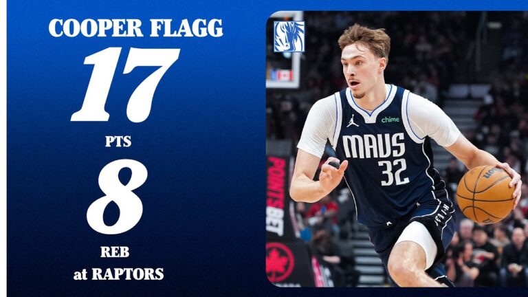 Cooper Flagg (17 PTS 8 REB) at Toronto Raptors March 8, 2026