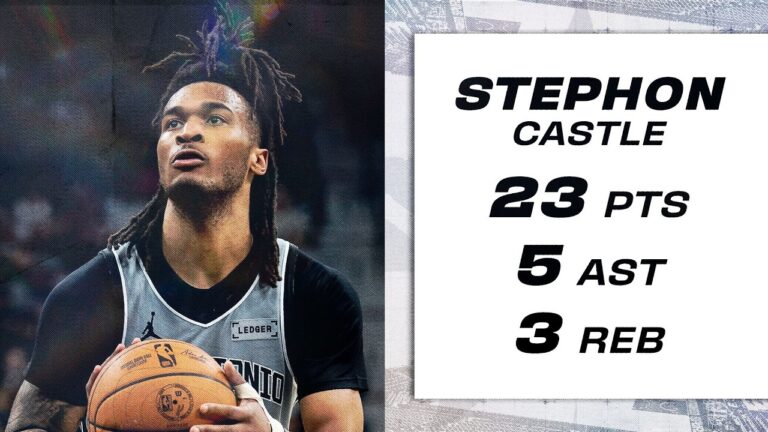 Stephon Castle Shines in Spurs Statement Win vs. Houston Rockets