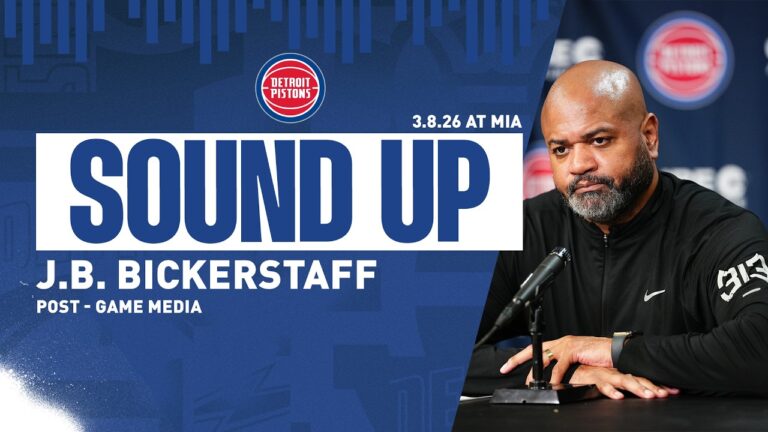 Post-Game Press Conference: J.B. Bickerstaff Pistons vs. Heat  03.08.26