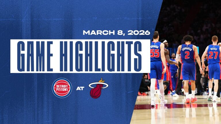 Detroit Pistons vs. Miami Heat GAME HIGHLIGHTS 3.8.2026