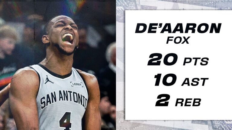 DeAaron Fox Powers Spurs to the Finish vs. Houston Rockets