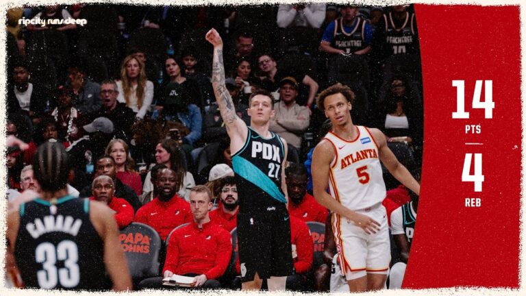 Vít Krejčí With 14 Points Against The Hawks Portland Trail Blazers Atlanta Hawks March 1, 2026