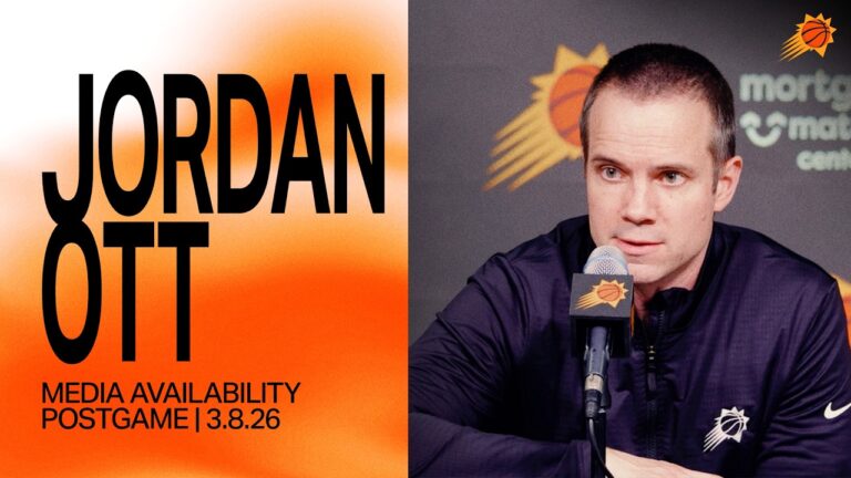 Head Coach Jordan Ott Postgame Media Availability Phoenix Suns 3-8-26