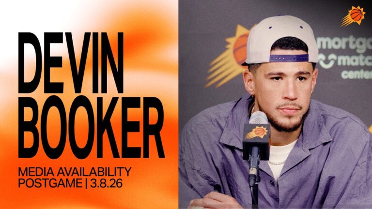 Devin Booker Postgame Media Availability Phoenix Suns 3-8-26