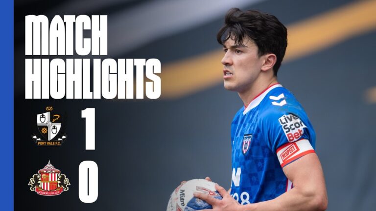 Extended FA Cup Highlights Port Vale 1 – 0 Sunderland AFC