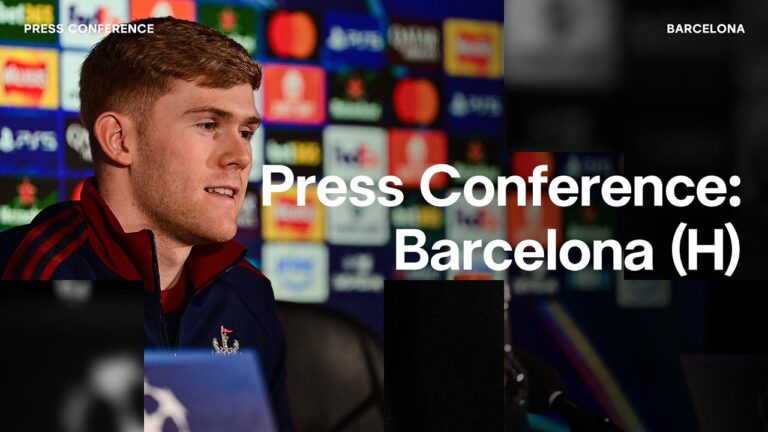PRESS CONFERENCE Lewis Hall pre-Barcelona