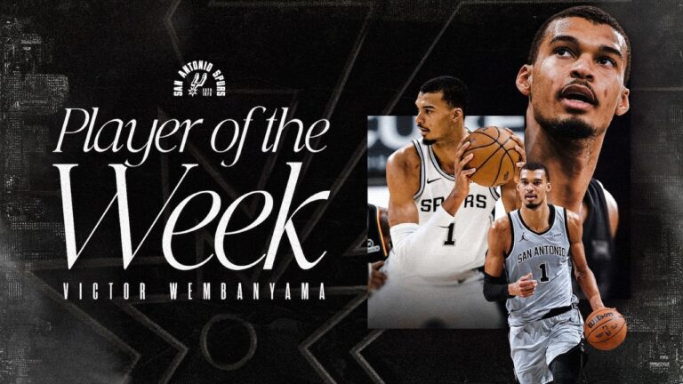 Wemby Named Western Conference Player Of The Week!