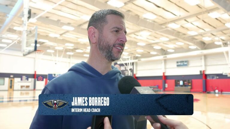 James Borrego on upcoming schedule, veterans’ impact Pelicans Practice 3 9 26