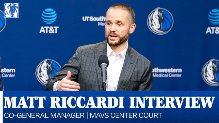 Co-General Manager Matt Riccardi Interview Mavs Center Court March 1, 2026