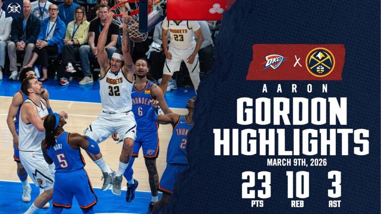 Aaron Gordon DOUBLE-DOUBLE Game Highlights vs. OKC
