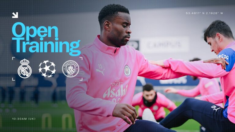 WATCHLIVE: OPEN TRAINING Man City v Galatasaray UEFA Champions League