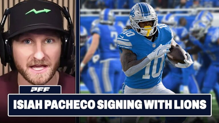 Isiah Pacheco Signing With The Lions PFF NFL Show