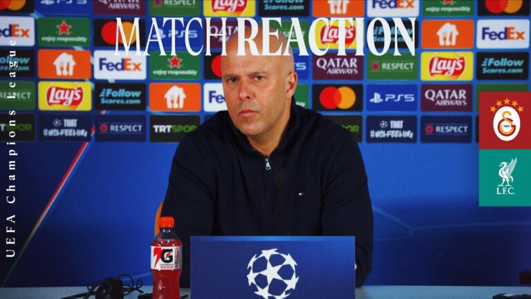 Arne Slot Reacts To Galatasaray 1-0 Liverpool UEFA Champions League