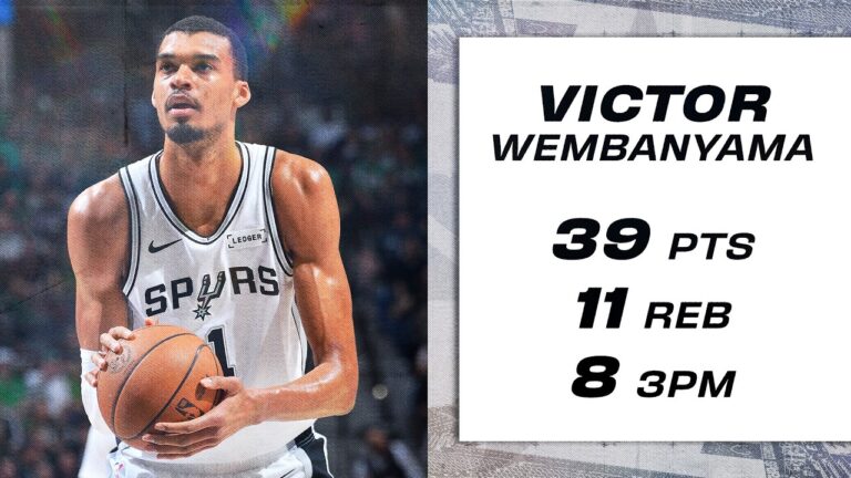 Victor Wembanyama Goes Off For 39 Points And 8 3pm!
