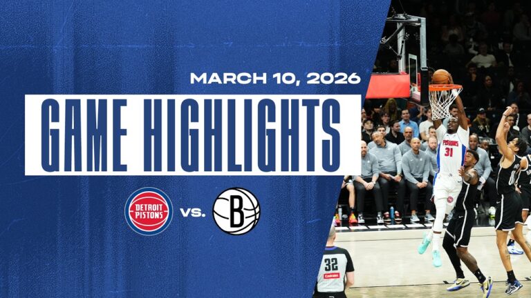 Pistons Bounce Back with Road Win in Brooklyn Game Highlights 3.10.2026 nba
