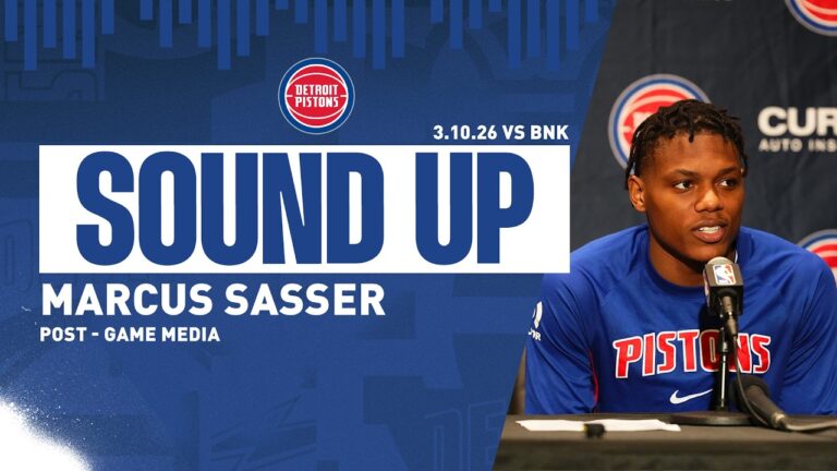 Post-Game Press Conference: Marcus Sasser Pistons vs. Nets  03.10.26