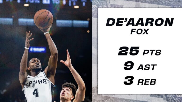 DeAaron Fox Lights Up for 25 PTS vs Boston!