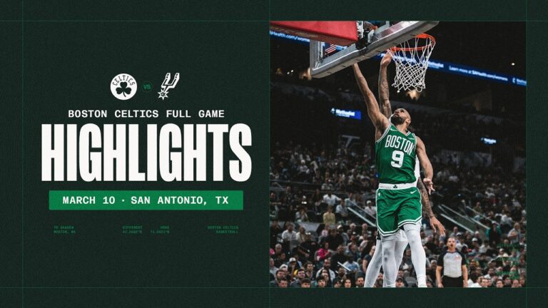 Boston Celtics fall short 125-116 to Victor Wembanyama and San Antonio Spurs Extended Highlights