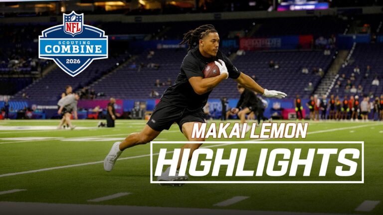 Makai Lemon’s 2026 NFL Scouting Combine Workout
