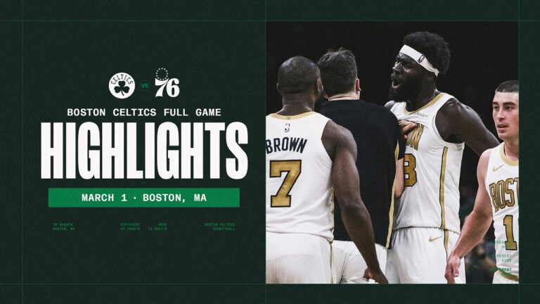 The Boston Celtics defeat the Philadelphia 76ers 98-114