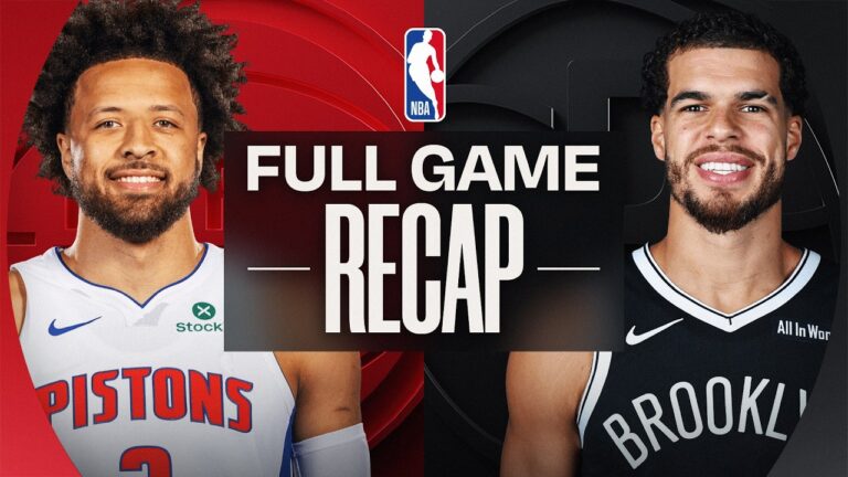 Game Recap: Pistons 138, Nets 100