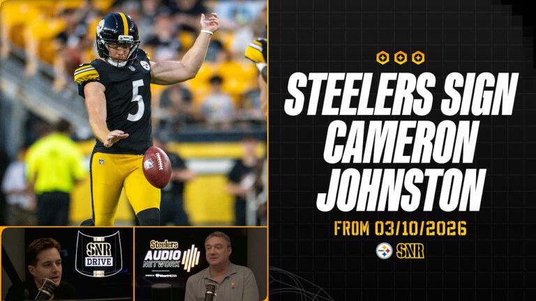 Steelers Sign P Cameron Johnston SNR Drive Pittsburgh Steelers