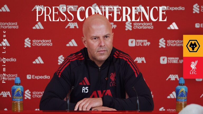 LIVE: Arne Slot’s pre-match press conference Wolves vs Liverpool