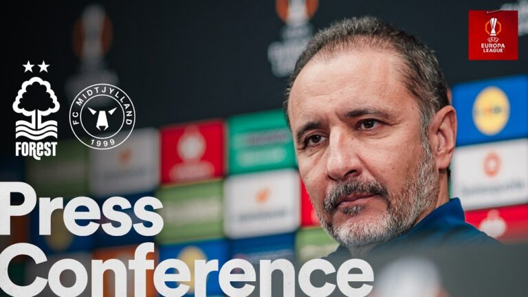 Vítor Pereira & Ryan Yates Press Conference Forest v FC Midtjylland UEFA Europa League