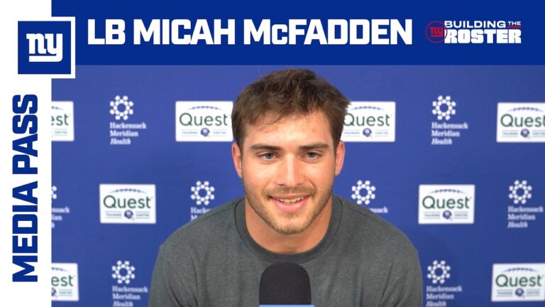 Micah McFadden On Re-Signing With The Giants New York Giants