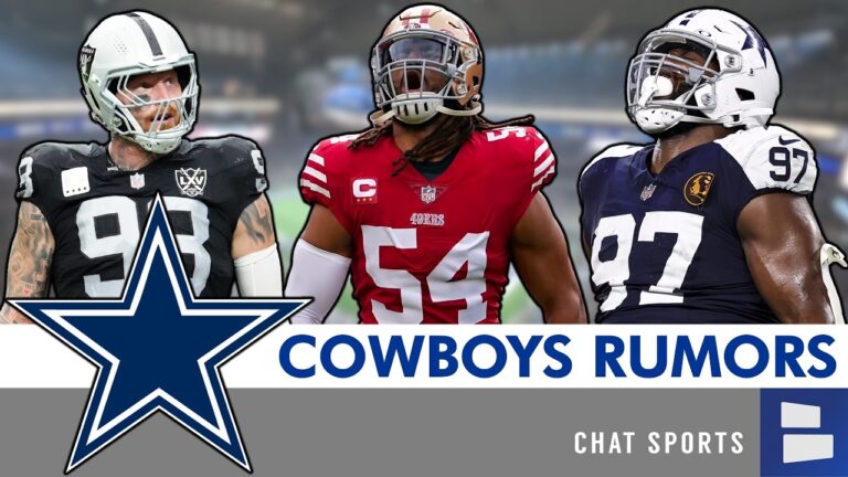 LATEST Cowboys Rumors On Fred Warner, Osa Odighizuwa, Maxx Crosby Trades LB Free Agent Targets