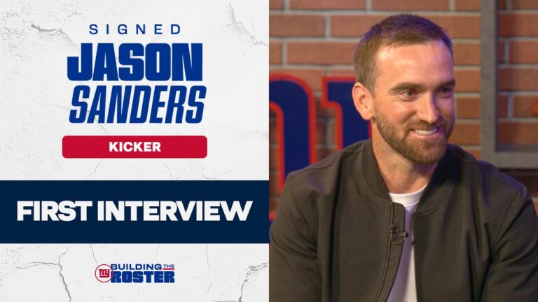 First Interview: Kicker Jason Sanders on Joining the Giants New York Giants