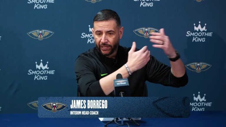 James Borrego recaps team win, Dejounte Murray Pelicans-Raptors Postgame Interview 3 11 26