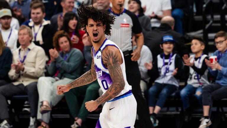 Andersson Garcia on his NBA debut UTAH JAZZ