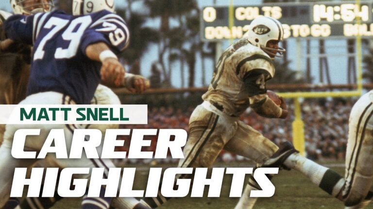 New York Jets Legend Matt Snell Career Highlights
